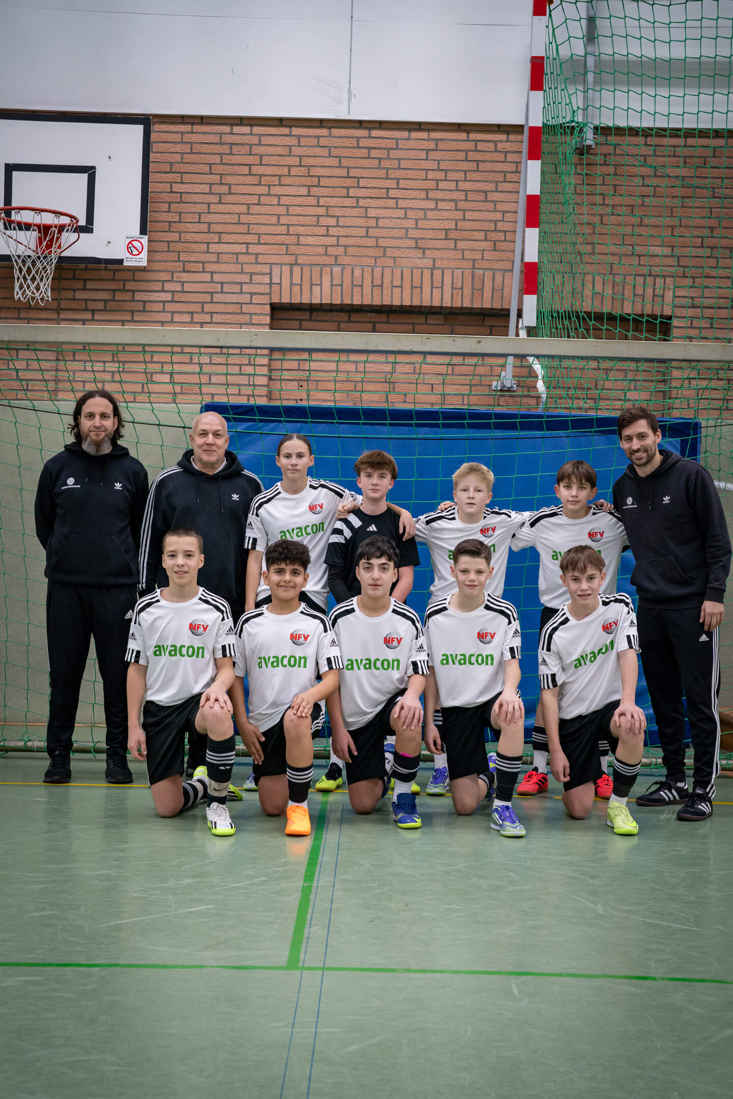 Die U13-Mannschaft des NFV-Stützpunktes Nienburg beim Leistungsvergleich in Hoya